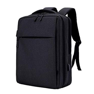 Imagem de Mochila durável para laptop, bolsa escolar durável para viagens de negócios com porta de carregamento USB para mulheres e homens, mochila escolar grande para menino ao ar livre