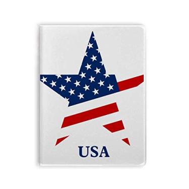 Imagem de Caderno de capa macia com estampa de estrela americana nos EUA