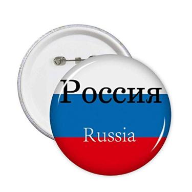 Imagem de Emblema com a bandeira russa eurasiana, broche de país inglês, emblema, acessório, decoração, 5 peças
