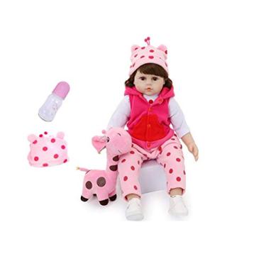 Imagem de Cadina Boneca Bebê Reborn Menina Realista Membros De Silicone 48 cm