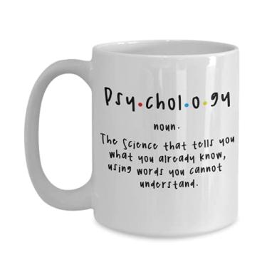 Imagem de Caneca de Psicologia - Caneca de Definição de Psicologia - Caneca de Psicólogo - Presentes de Psicólogo - Caneca de café de 445 ml