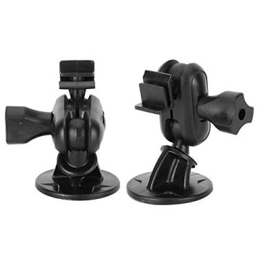 Imagem de Wosune Suporte para gravador de carro, material POM ajustável de 360 graus, 2 peças, resistente à corrosão, suporte de câmera veicular não tóxico, para câmera veicular DVR veicular, câmera veicular (cabeça F)