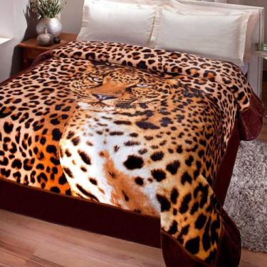 Imagem de Cobertor Casal Jolitex Ternille Kyor Plus Leopardo 1,80X2,20