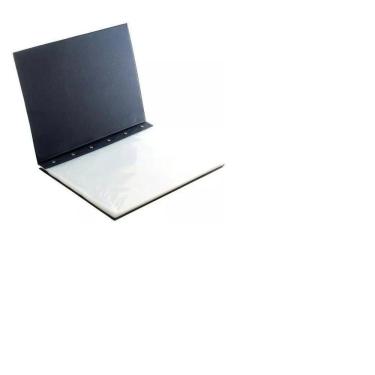 Imagem de Kit 5 Pastas Cátalogo Com 100 Envelopes Plásticos Acp