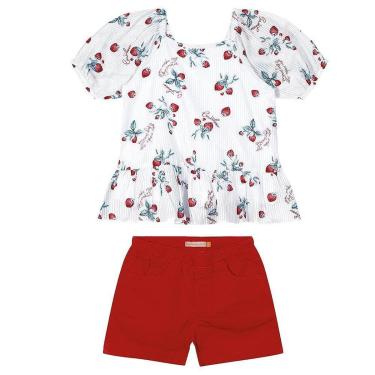 Imagem de CONJUNTO MORANGOS INFANTIL CARINHOSO REF: 1000098191  4/8-Feminino