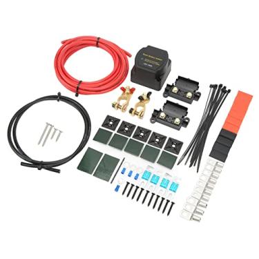 Imagem de DAUERHAFT Kit de relé sensível à tensão, kit de isolador de bateria dupla 140 AMP 12V para SUVs