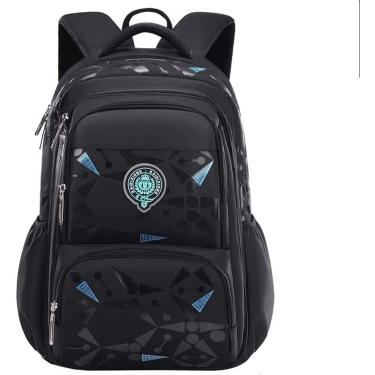 Imagem de Mochila Infantil Para Meninos De Grande Capacidade Com Abertura Lateral Mochila Leve Adequada Para Crianças De 6 A 12 Anos,Preto,A,YUYANAIAI