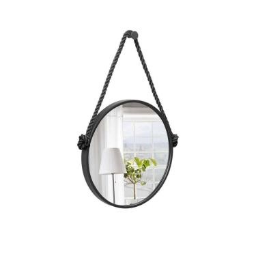 Imagem de Espelho Decorativo Adnet Alça Corda Naval Redondo