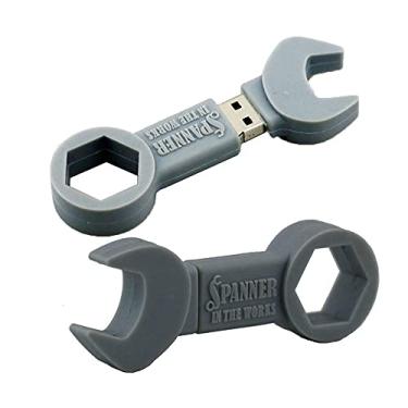 Imagem de 16 GB em forma de chave USB 2.0 Flash Drive Memory Stick Pen Drive USB Pen Drive USB Flash Disk U Stick Pen Drive Pen Drive Pen Drive Flash Memory (cinza)