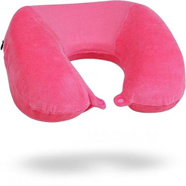 Imagem de Travesseiro de pescoço para viagem Nasa Voyage Premium Anatômico Rosa Nap