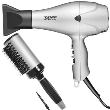 Imagem de KIT - SECADOR TAIFF FOX ION PRATA 2000W 220V + ESCOVA PROART RICCI PERFETTI BRILLARE 9R106HKH &quot;G&quot;