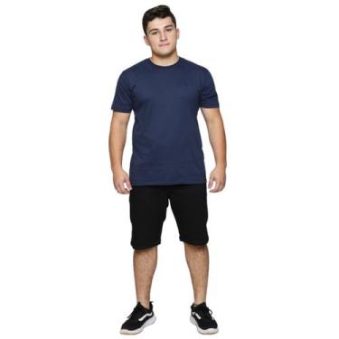 Imagem de Bermuda Jeans Masculina  Linha Premium Short Slim  Algodão Com Elastan