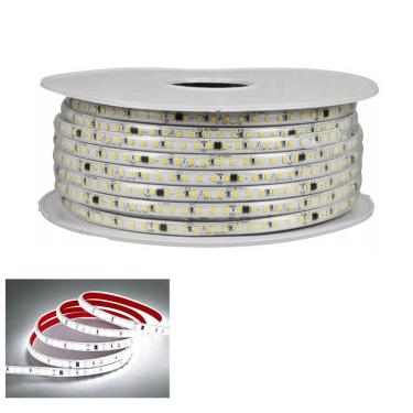 Imagem de Fita de LED SMD 6500K 100 Metros 127V Perfil Fita Dupla Face Plug Conector Gesso Sanca Iluminaçao Ambiente Comercial Residencial