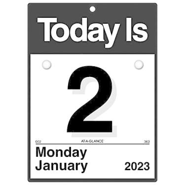 Imagem de Calendário de parede diário 'Today Is' 2023 da AT-A-GLANCE, 15 x 15 cm, pequeno (K100)