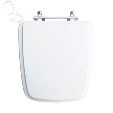 Imagem de Assento Sanitário Tampa De Vaso Branco Mdf Laqueado Suite Para Bacia Incepa