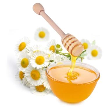 Imagem de IMIKEYA 8 Unidades pau de mel Vareta de madeira para mel Mexedor de mel de madeira concha de mel de madeira mini batedor xarope palitos de mel mexedores de madeira para mel Reutilizável