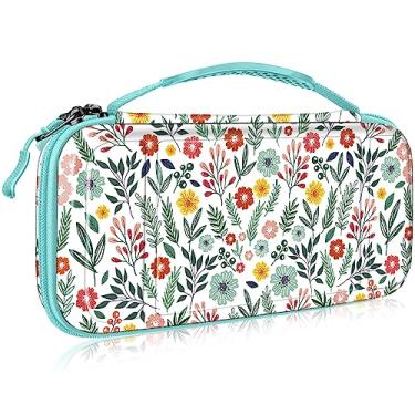 Imagem de Fintie Estojo de Transporte Para Nintendo Switch OLED Modelo 2021/Switch 2017, Bolsa de Viagem com Capa Protetora Rígida com 10 Slots Para Cartão de Jogo Para Console Switch Joy-Con E Acessórios,