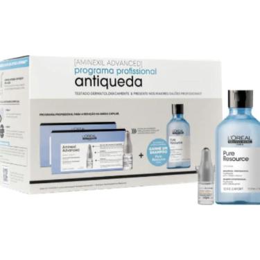 Imagem de Kit L'oréal Ampola Aminexil Advanced+sh Pure Resource 300ml ORIGINAL