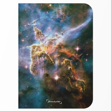 Imagem de Caderno Nebulosas Capa Flexível Toque Aveludado 80 Páginas 20x14cm