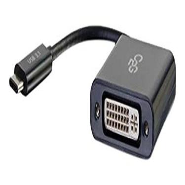 Imagem de C2G Adaptador USB, conversor adaptador de vídeo USB C para DVI D, preto, cabos para Go 29483