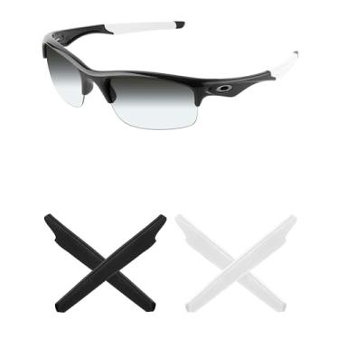 Imagem de Mryok Meias de substituição para óculos de sol Oakley Bottle Rocket – Opções, Branco e preto, One Size