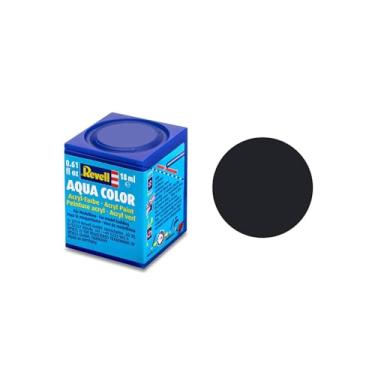 Imagem de Revell Tinta acrílica cor aqua de 18 ml (acabamento fosco preto)