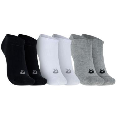Imagem de Kit 3 Pares de Meias Invisible Tamanho 39-44 Asics Adulto
