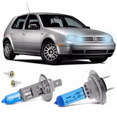 Imagem de Lampada Super Branca Farol Golf Mk4 99-06 Efeito Xenon H7 H1 - Tech On