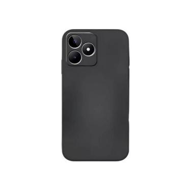 Imagem de Capa Compatível Realme C53 Veludo + Película Hidrogel Preto - Dsitrbui