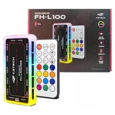 Imagem de Controladora De Fans Argb 6 Pinos Para Gabinete Gamer FH-L100RGB - C3T