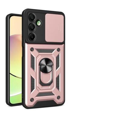 Imagem de Capa compatível com Samsung Galaxy A16 5G, com capa de lente de câmera deslizante compatível com Samsung SM-A166P/DS Galaxy A16 5G / SM-A166E SM-A166E/DS capa rosa