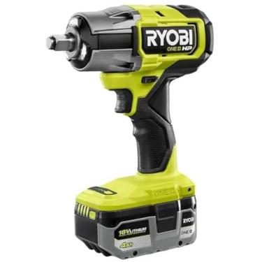 Imagem de RYOBI Kit de chave de impacto P262K1 ONE+ HP 18V sem fio sem escova 4 modos 1/2 pol. com bateria e carregador de íon de lítio de alto desempenho de 4,0 Ah