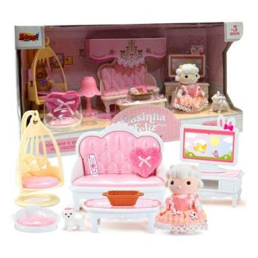 Imagem de Coleção Casinha Feliz Sala De Estar Brinquedo Zoop Toys, Colorido