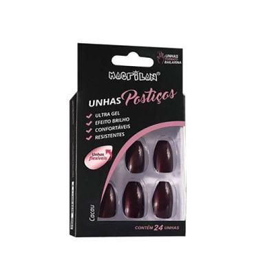 Imagem de Unhas Postiças Macrilan Estilo Bailarina, Cacau - UP404