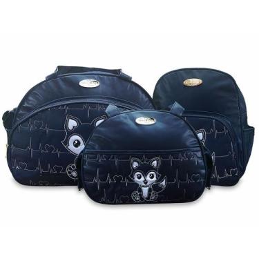 Imagem de Kit Sacola Frasqueira Bolsa Maternidade Térmica Raposa Mave - Mave Bab