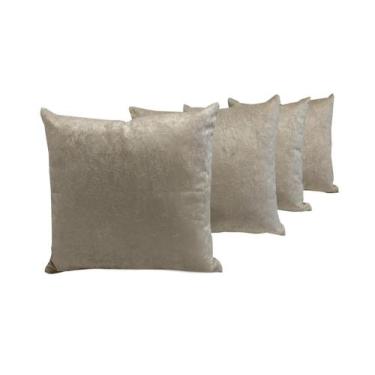 Imagem de Kit Com 5 Capas De Almofadas Suede 60x60 Extra Grande Com Zíper - INGR