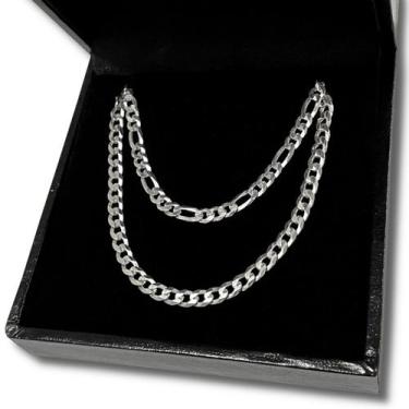 Imagem de Kit 2 Pulseira Grumet Escama de Peixe e 3x1 3mm Prata 925 - Hakuna Joi