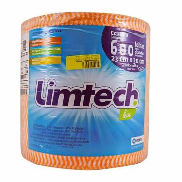 Imagem de Bobina Multiuso Limtech 23 x 30 Cm 600 Folhas Laranja - Ober