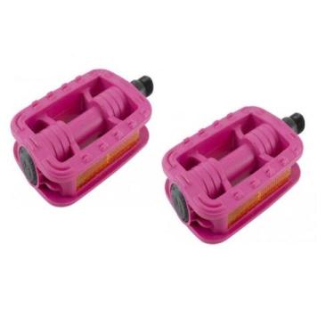 Imagem de Pedal Bicicleta Infantil 1/2 Rosa Rosca Fina Metal Ciclo - Metalciclo