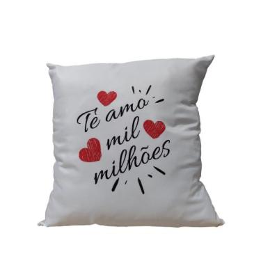 Imagem de Almofada Personalizada Te Amo Mil Milhões Envio Imediato - Coffee Prin