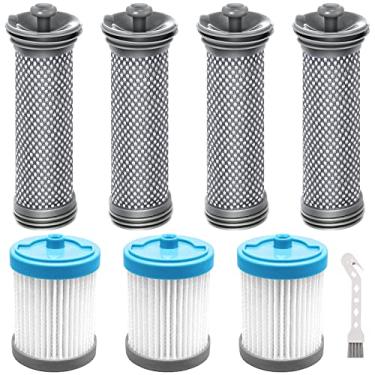 Imagem de Filtro de aspirador de pó Pure ONE S11 A11 para Tineco A11 Hero, A10 Hero, A10 Master, A11 Master PURE ONE S11/S12/X, PWRHERO11 aspirador de pó sem fio, 4 pré-filtros, pacote com 3 filtros pós-filtros