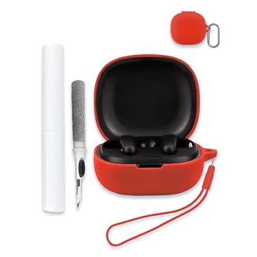 Imagem de Capa para Soundcore by Anker P20i, capa protetora de silicone macio, portátil, resistente a arranhões, resistente a choques, compatível com Anker Soundcore P20i, capa rígida com kit de limpeza,