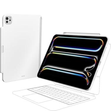 Imagem de SWITCHEASY CoverBuddy Lite para iPad Pro 2024 de 11 polegadas - Capa compatível com Magic Keyboard e Apple Pencil Pro - Branca
