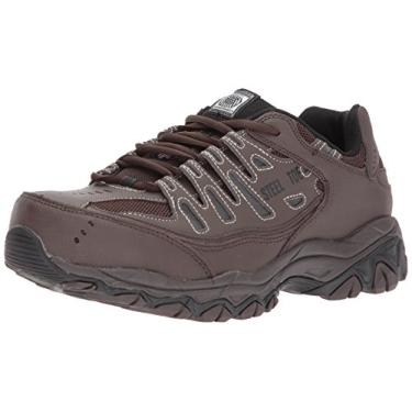 Imagem de Skechers Sapato masculino de construção Cankton Steel Toe, Marrom, 44