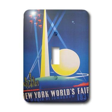 Imagem de 3dRose Lsp_163748_1 Imagem de 1939 New York Worlds Fair Poster Light Switch Cover