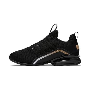 Imagem de PUMA Axelion Refresh Molten Metal Tênis feminino 37 BM EUA Preto Dourado, Puma Preto-puma dourado, 36