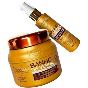 Imagem de Kit Banho De Verniz Máscara 250g e Óleo De Coco Forever Liss - Forever