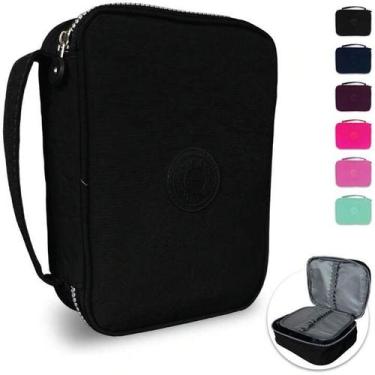 Imagem de Estojo Organizador Escolar Juvenil Box Jumbo Com Alça Nylon Tactel Gra