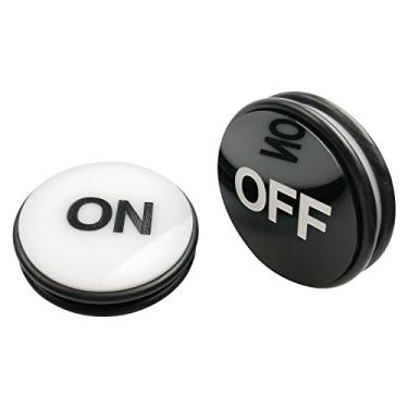 Imagem de Yuanhe Botão de revendedor de dados de cassino - Botões de disco liga/desliga de 7 cm, ótimo para pôquer, Texas Hold 'em e jogos de cartas