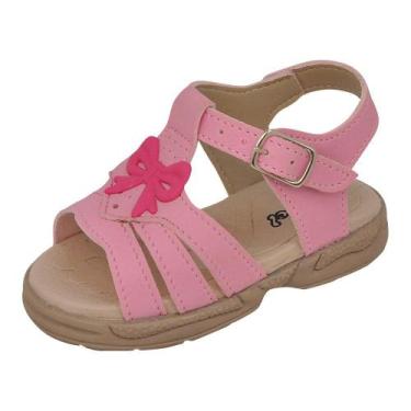 Imagem de Sandália Ortopédica Infantil Menina Laço Rosa - Raniel Calçados, 17